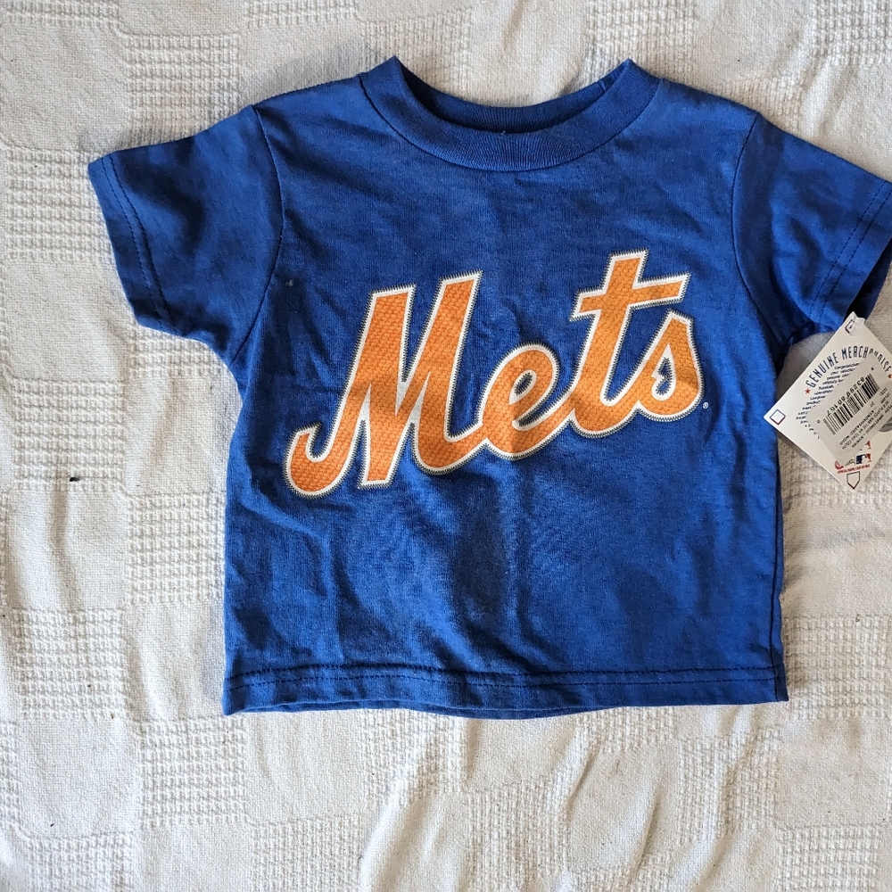 New York Mets Youth Babies T Shirt Blue Sports Baby Boy New